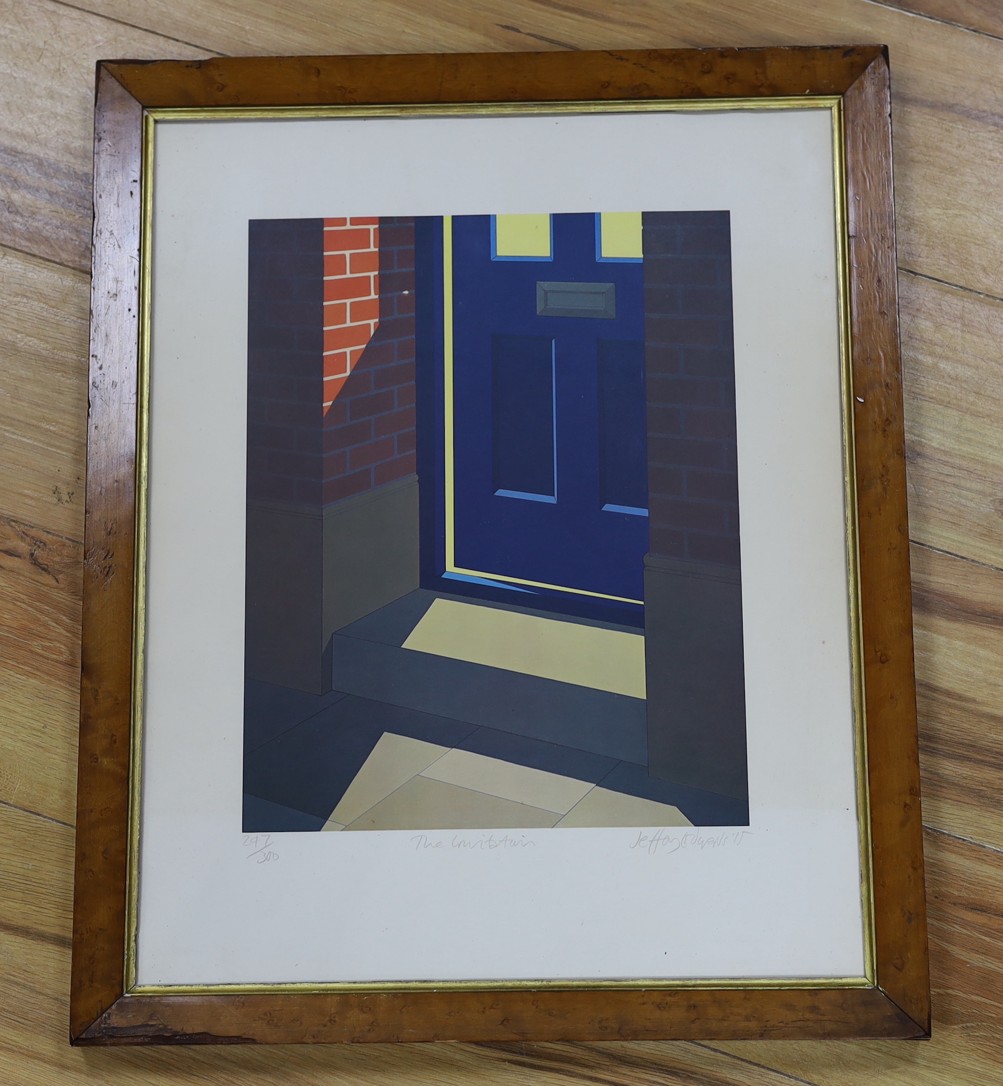 Jeffery Edwards (b.1945), colour screen print, 'The Invitation', pencil signed and limited edition 247/300, 52cm x 41cm